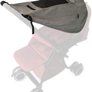 Bebisstolens solskydd, universellt solskydd för barnvagn, UV-skydd och taklampa, säkrad med spännen och elastiska band, solskydd mörkläggningsgardin för buggy