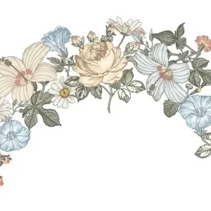 Väggklistermärke ängsblommor