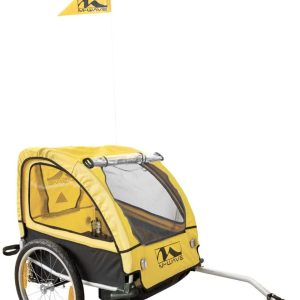 M-våg aluminium barn och bagage cykeltrailer, gul, 20 inches