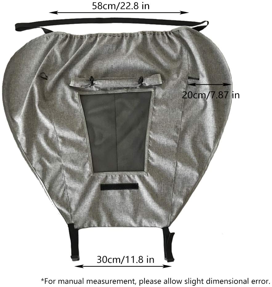 Bebisstolens solskydd, universellt solskydd för barnvagn, UV-skydd och taklampa, säkrad med spännen och elastiska band, solskydd mörkläggningsgardin för buggy - Bild 4
