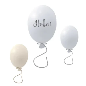 Väggklistermärke partyballonger 3-pack, grey