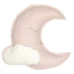 Cotton & Sweets, sängmobil väggdekoration puderrosa måne
