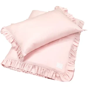 Blush bäddset junior 100×135 med volang, Cotton & Sweets