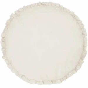 Beige lekmatta DeLuxe av linne med volang, Cotton & Sweets