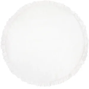 Vit lekmatta av linne med volang, Cotton&Sweets