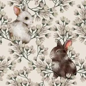 Dekorillo, tapet Rabbit world light