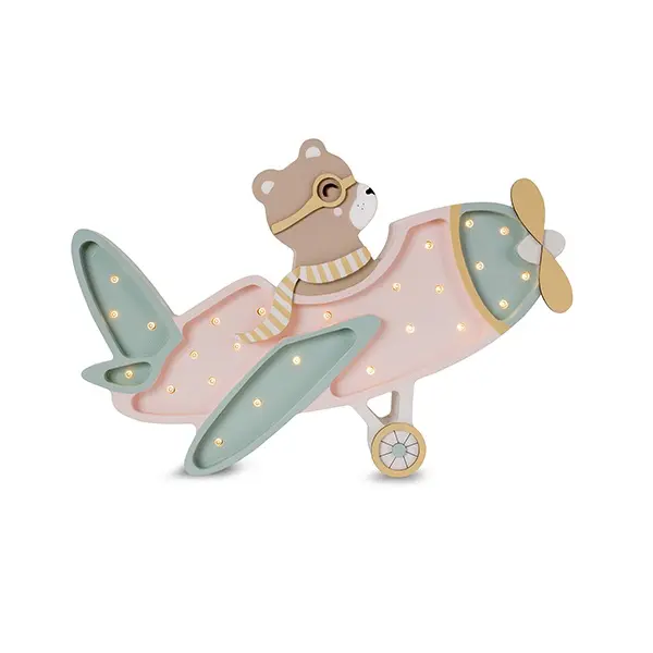 Little Lights, Nattlampa till barnrummet, Vintage flygplan Candy - Bild 2