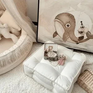 Cotton&Sweets, sittpuff boho, vit