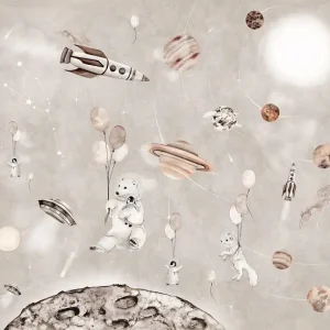 Dekorillo, mural Polar cosmos beige