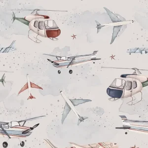 Dekorillo, tapet Planes and helicopters