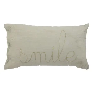 Grön rektangulär kudde, Smile