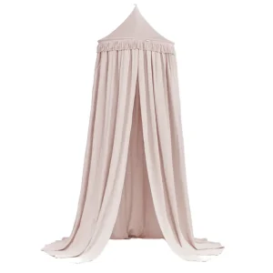 Boho twist puderrosa sänghimmel maxi, Cotton & Sweets