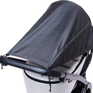 Universal solsegel för barnvagnar med sidoskydd/UV-skydd 50+/ soltak för barnvagn/solrulle/solskydd för spädbarn/färg: antracit