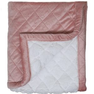 Rättstart Quiltad Filt Rosa