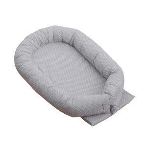 Babynest miniprick grå