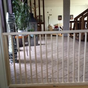 2ME Fällgrind Flat Vit 95 cm