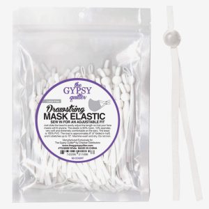 Elastiskt band för för munskydd, vit,10-pack